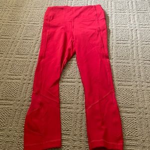 Red Lululemon Leggings